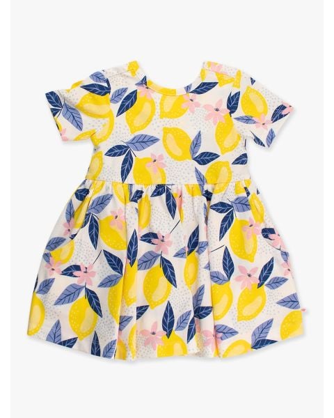Lemon Capri Knit Short Sleeve Twirl Dress