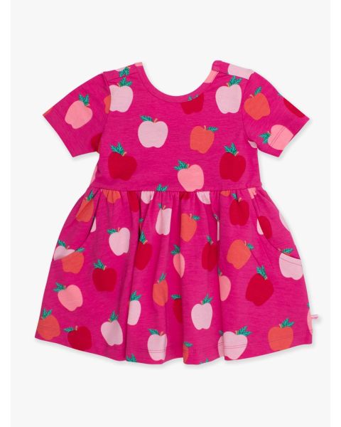 Apple of My Eye Knit Short Sleeve Twirl Dress