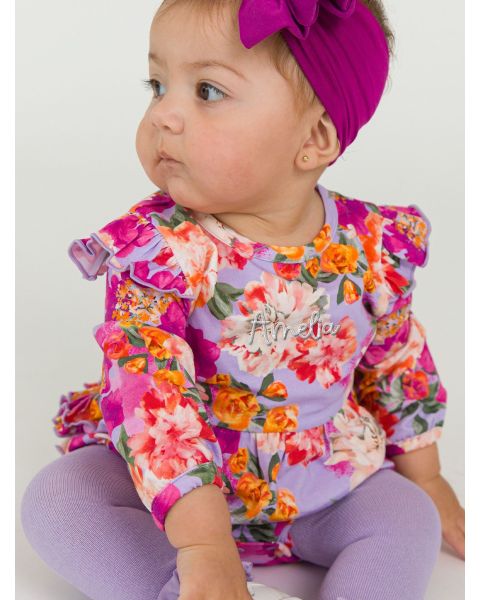 ロンパース・カバーオール Misha&Puff Ruffle Romper Sage 18-24m ロンパース・カバーオール Misha&Puff Ruffle Romper Sage 18