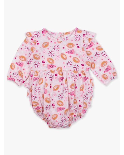 Spirit Squad Knit Long Sleeve Flutter Bubble Romper