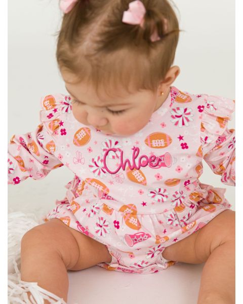 Spirit Squad Knit Long Sleeve Flutter Bubble Romper