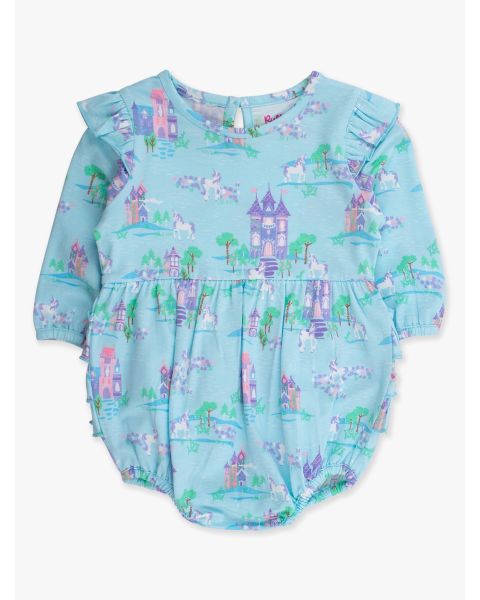 Once Upon a Castle Knit Long Sleeve Flutter Bubble Romper