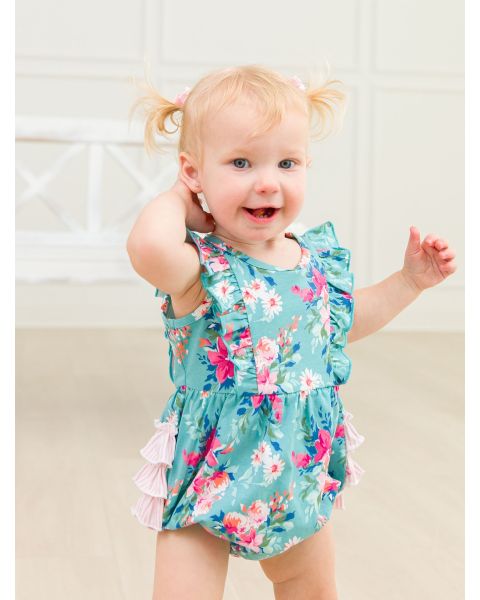 Fancy Me Floral Tank Waterfall Knit Romper