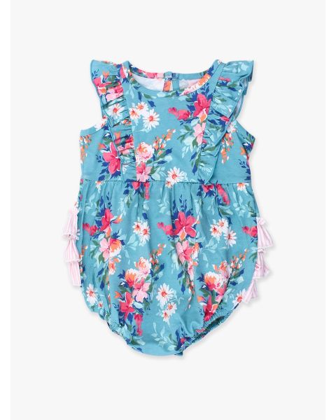 Fancy Me Floral Tank Waterfall Knit Romper