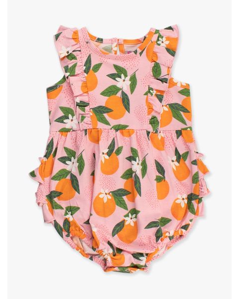 Orange You The Sweetest Tank Waterfall Knit Romper