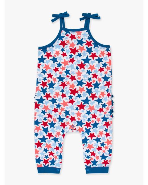 Star-Spangled Tie Full Length Romper