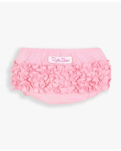 Baby Pink Woven RuffleButt Bloomer