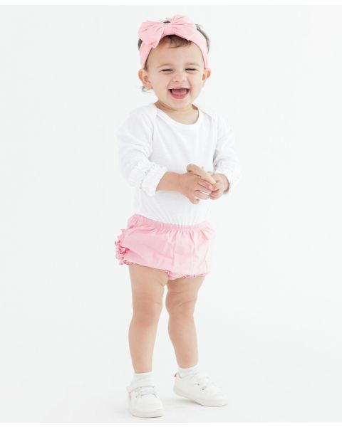 Pink Knit RuffleButt Bloomer