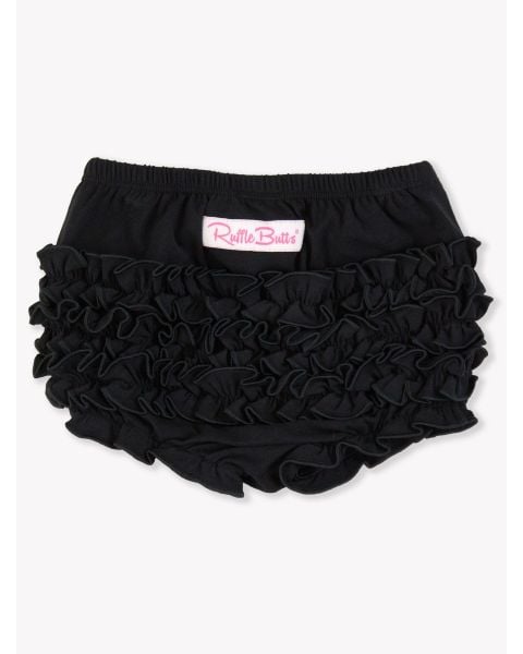 Black Knit RuffleButt Bloomer