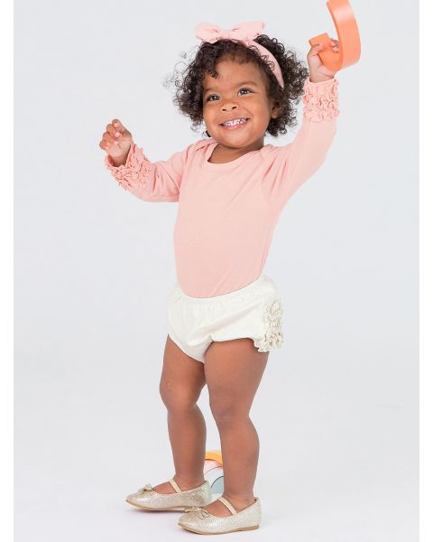 Ivory Knit RuffleButt Bloomer