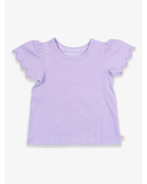 Lavender Short Sleeve Scallop Tee