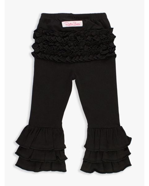 Baby Black Ruffle Flare Pants