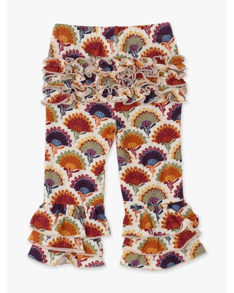 Maple Blossoms Flare Pants, with Signature Rear Ruffles