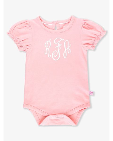 Pink Puff Sleeve Bodysuit