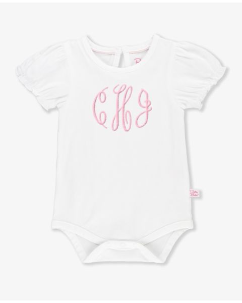 White Puff Sleeve Bodysuit