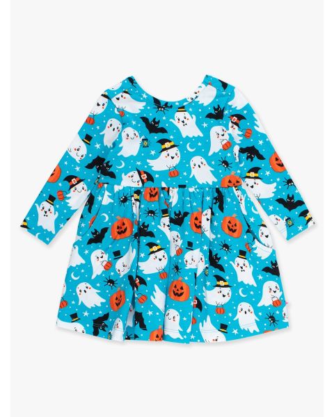 Happy Halloween Knit Long Sleeve Twirl Dress