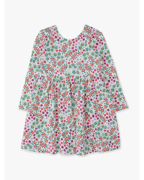 Wildflower Meadow Knit Long Sleeve Twirl Dress