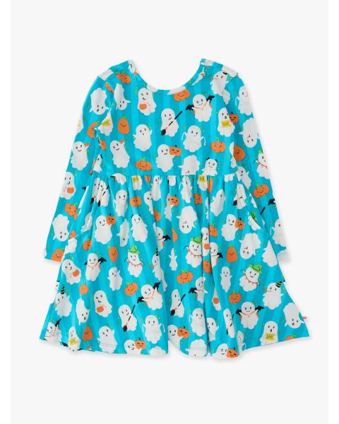 Boo Bash Knit Long Sleeve Twirl Dress