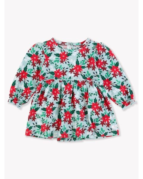 Season's Greetings Knit Long Sleeve Skirted Romper