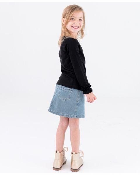 Light Wash Denim Skirt
