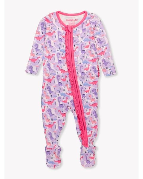 Sweetie-saurus Ruffle One Piece Footie Pajamas