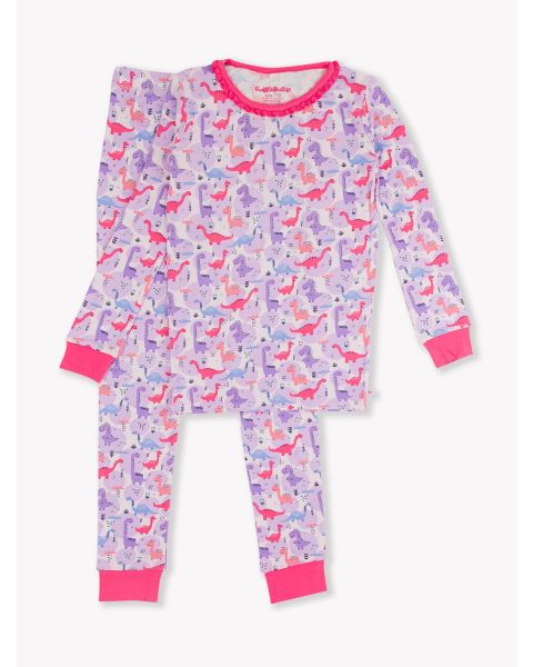 Sweetie-saurus Ruffle Long Sleeve Pajama Set