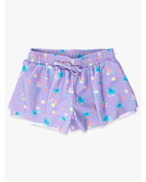 Purple Garden Active Butterfly Shorts