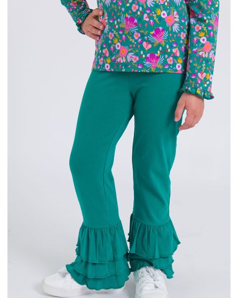 Emerald Green Flare Pants