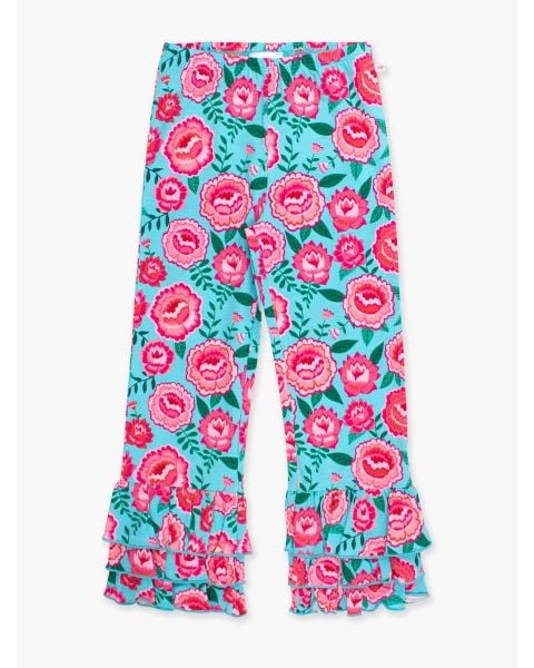 Bright Blossoms Flare Pants