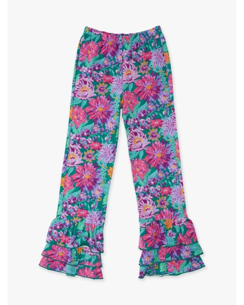 Wisteria Blooms Flare Pants