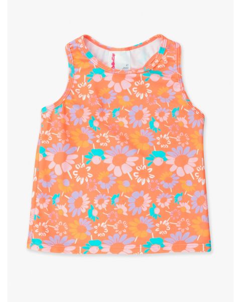 Coral Floral Active Tank Top