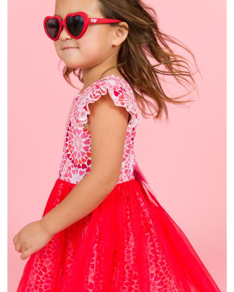 open lace back dress Aria's Little Princess Dress 5