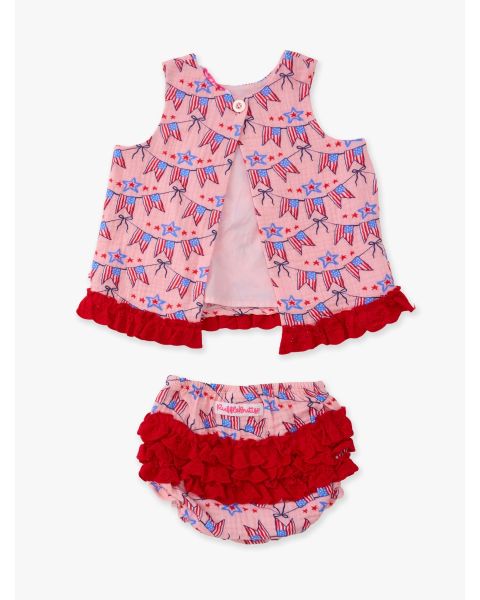 American Sweetheart Cotton Gauze Swing Top and Bloomer Set