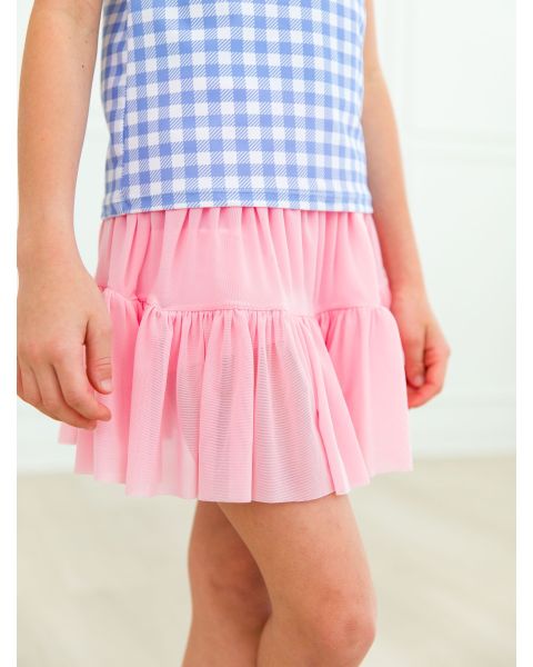 Pink Active Tulle Skort