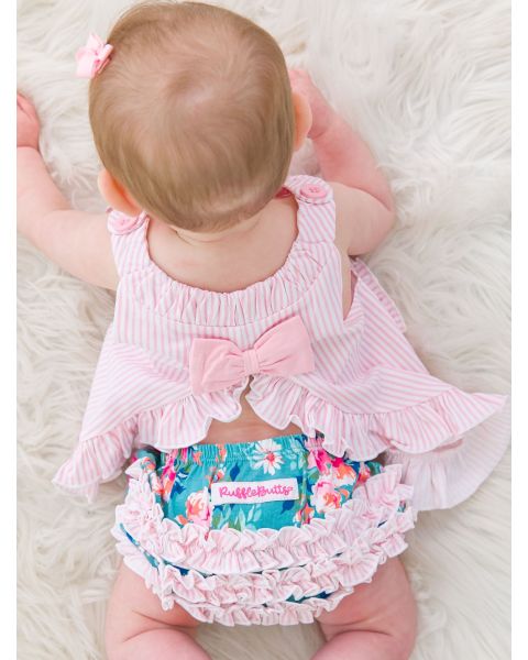 Fancy Me Floral Knit Swing Top and Bloomer Set