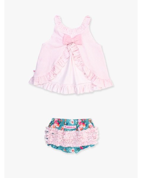 Fancy Me Floral Knit Swing Top and Bloomer Set