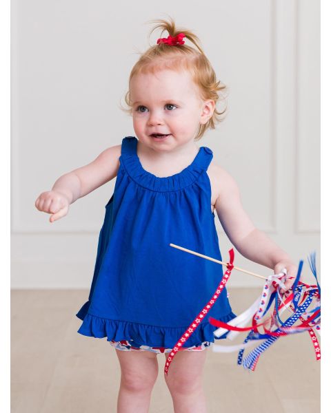 Star-Spangled Knit Swing Top and Bloomer Set