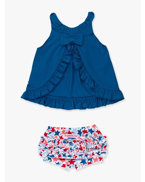 Star-Spangled Knit Swing Top and Bloomer Set