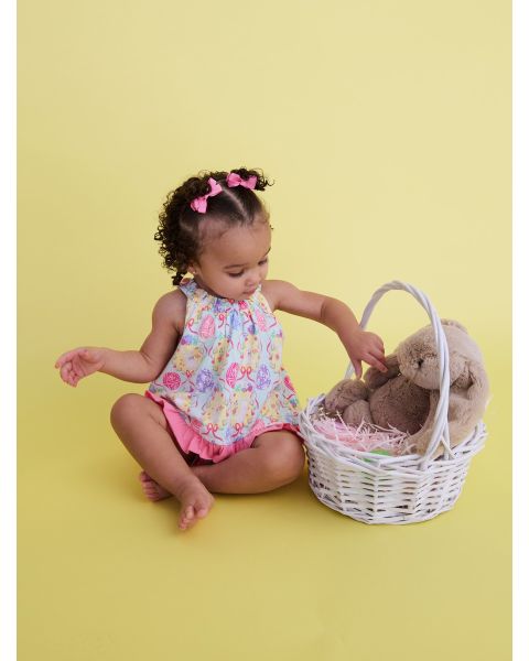 Bunnies in Bloom Knit Swing Top and Bloomer Set