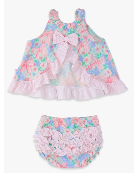 Bow Blooms Knit Swing Top and Bloomer Set