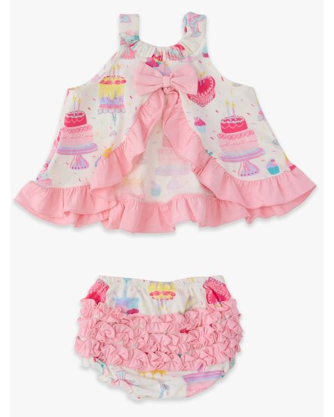 Cake Party Knit Swing Top and Bloomer Set