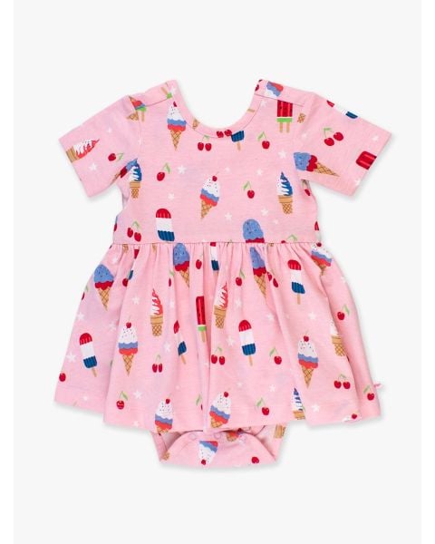 Sweet Freedom Knit Short Sleeve Twirl Romper