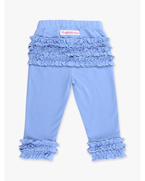 Periwinkle Blue Ruffle Leggings, with Signature Rear Ruffles