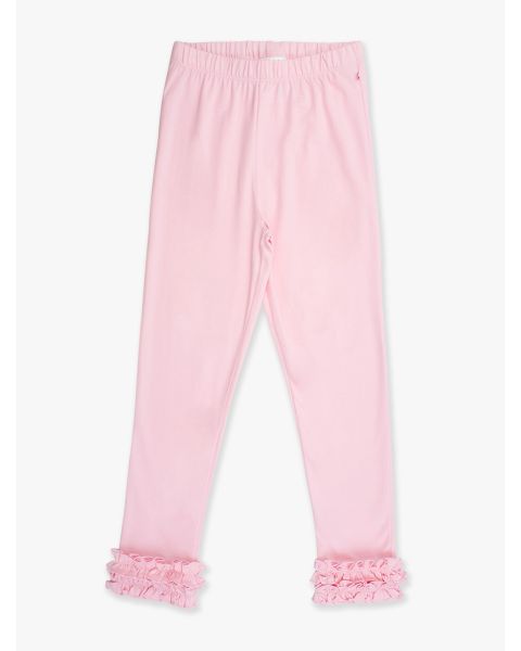 Pink Ruffle Leggings
