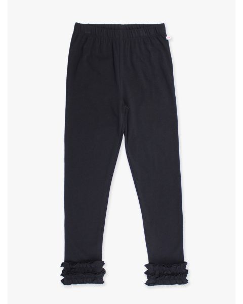 Black Ruffle Leggings