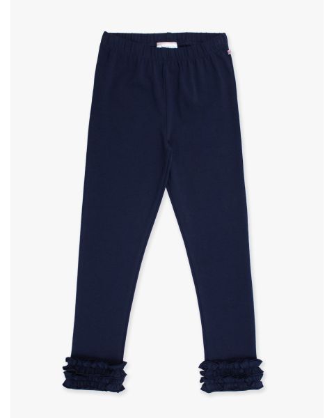 Dark Navy Ruffle Leggings