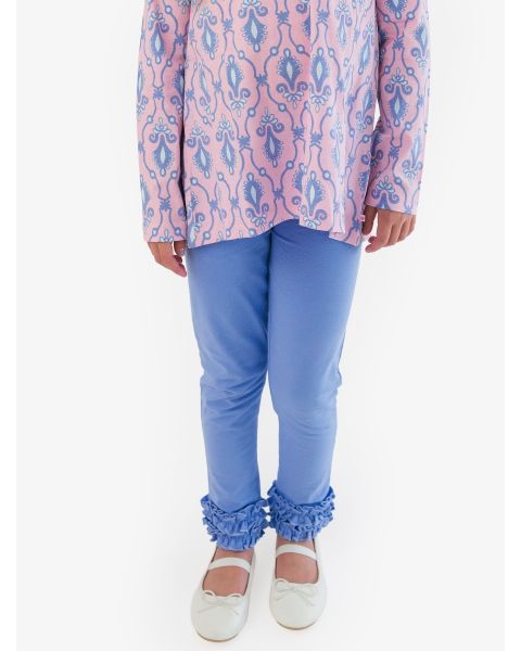 Periwinkle Blue Ruffle Leggings