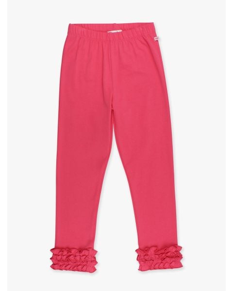 Hot Pink Ruffle Leggings