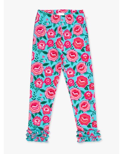 Bright Blossoms Ruffle Leggings