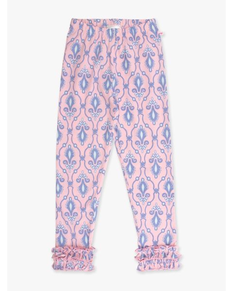 Pink Fairytale Jewels Ruffle Leggings